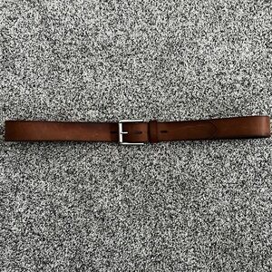Brown leather Frye men’s belt, size 40mm